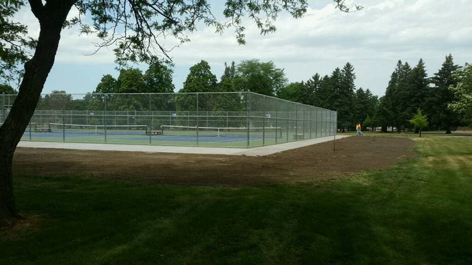New courts down and playable at the park
